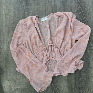 Dress forum crop sheer top